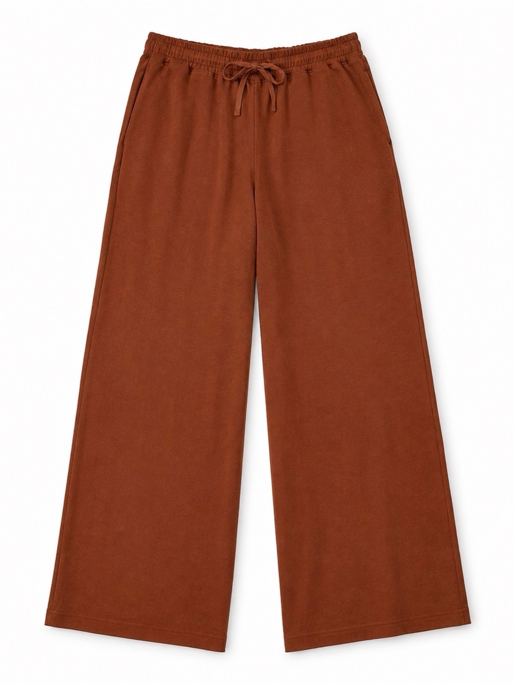 Old Navy Wide-Leg Drawstring Pants in Rust Brown